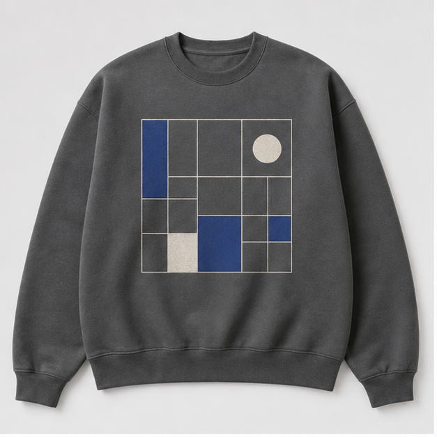 Night Geometry Crewneck Sweatshirt