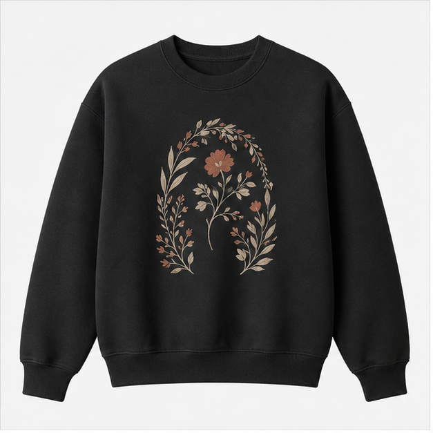Midnight Bloom Crewneck Sweatshirt