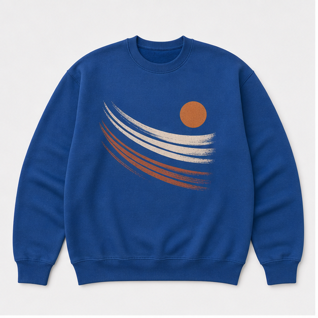 Blue Interval Crewneck Sweatshirt