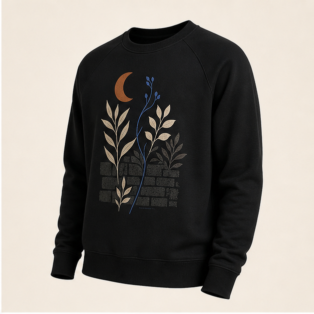 Night Garden Raglan Sweatshirt