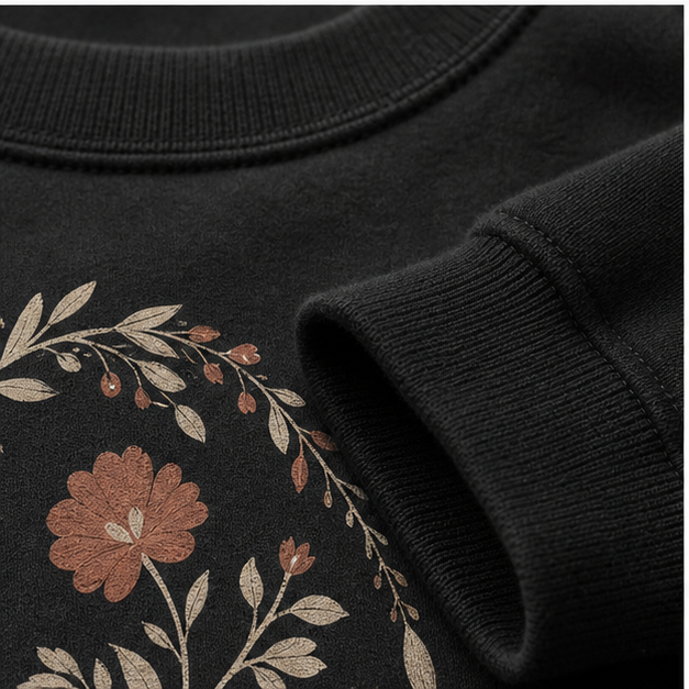 Midnight Bloom Crewneck Sweatshirt
