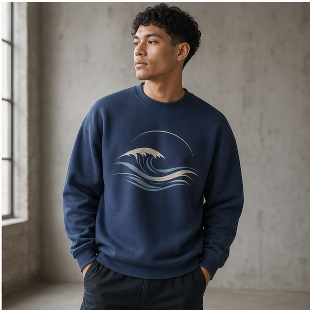 Indigo Coast Crewneck Sweatshirt