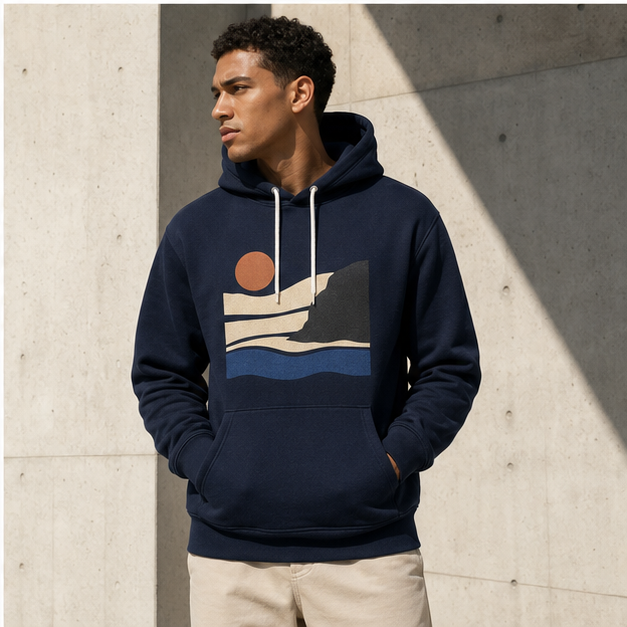 Quiet Coast Sponge Fleece Hoodie