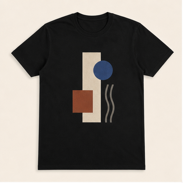 Front view of Quiet Signal G64000 graphic tee in Gildan Black